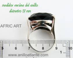 regla medida para anillos